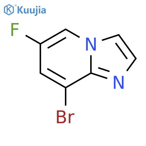 8-Bromo-6-fluoroimidazo[1,2-a]pyridine structure