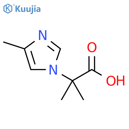 2-methyl-2-(4-methyl-1H-imidazol-1-yl)propanoic acid structure