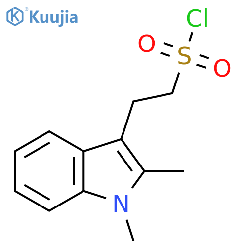 2-(1,2-dimethyl-1H-indol-3-yl)ethane-1-sulfonyl chloride structure