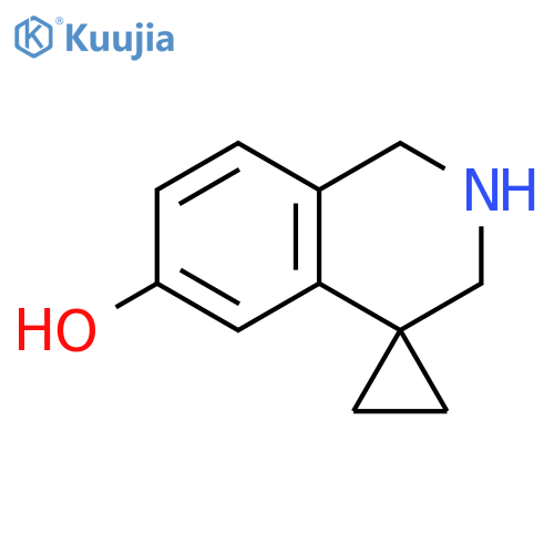 2',3'-dihydro-1'H-spirocyclopropane-1,4'-isoquinoline-6'-ol structure