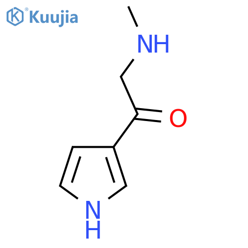 2-(methylamino)-1-(1H-pyrrol-3-yl)ethan-1-one structure