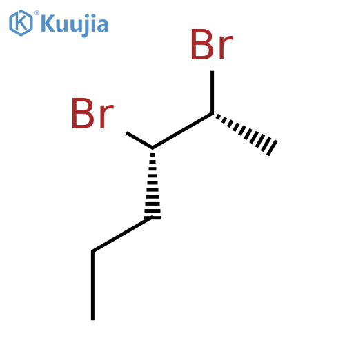 Hexane, 2,3-dibromo-, (R*,S*)-(±)- structure