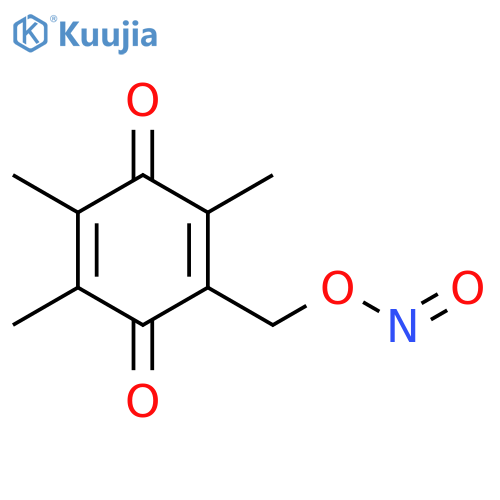 Nitrous acid, (2,4,5-trimethyl-3,6-dioxo-1,4-cyclohexadien-1-yl)methylester structure