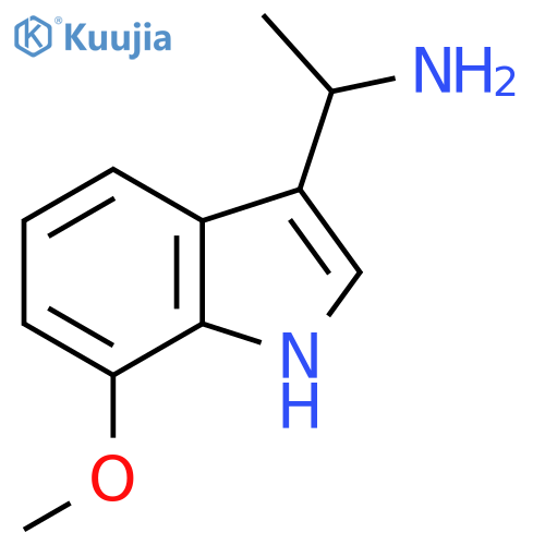 1-(7-methoxy-1H-indol-3-yl)ethan-1-amine structure