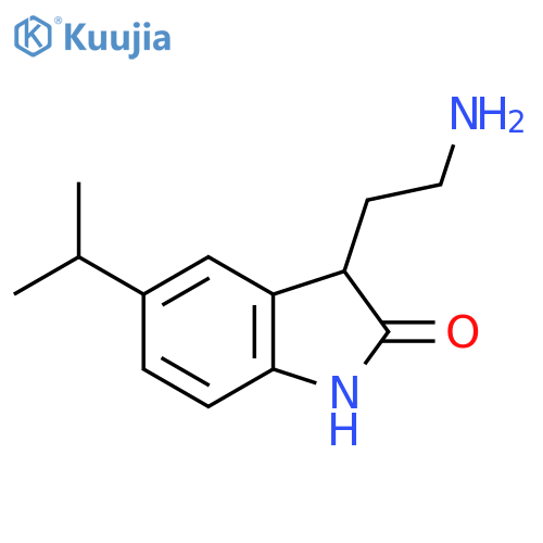 2H-Indol-2-one, 3-(2-aminoethyl)-1,3-dihydro-5-(1-methylethyl)- structure
