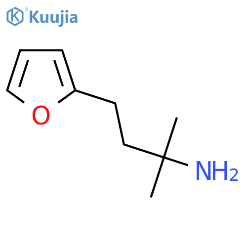 4-(furan-2-yl)-2-methylbutan-2-amine structure