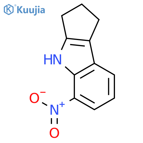 1,2,3,4-tetrahydro-5-nitro-Cyclopent[b]indole structure
