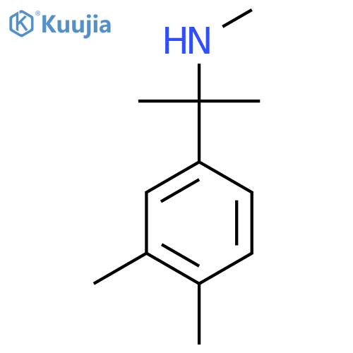 2-(3,4-dimethylphenyl)propan-2-yl(methyl)amine structure