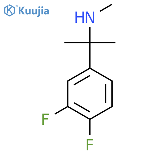 2-(3,4-difluorophenyl)propan-2-yl(methyl)amine structure