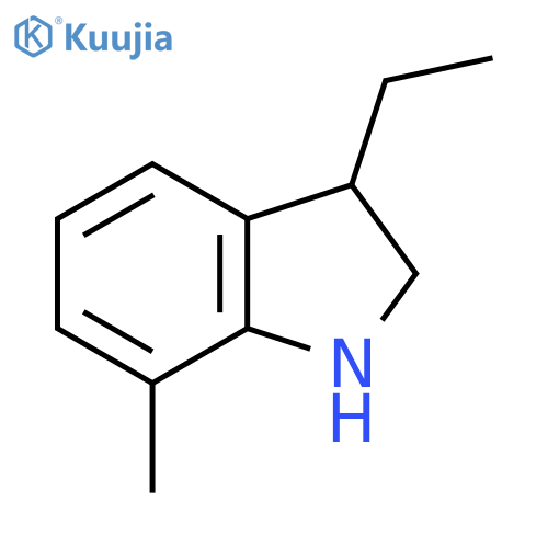 3-ethyl-7-methyl-2,3-dihydro-1H-indole structure