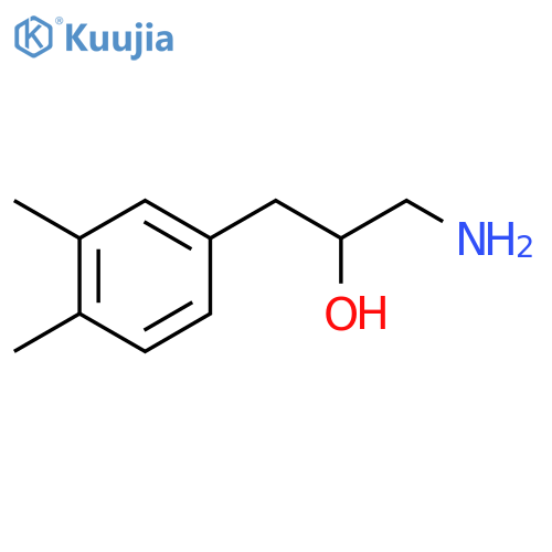 Benzeneethanol, α-(aminomethyl)-3,4-dimethyl- structure