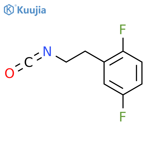 1,4-difluoro-2-(2-isocyanatoethyl)benzene structure