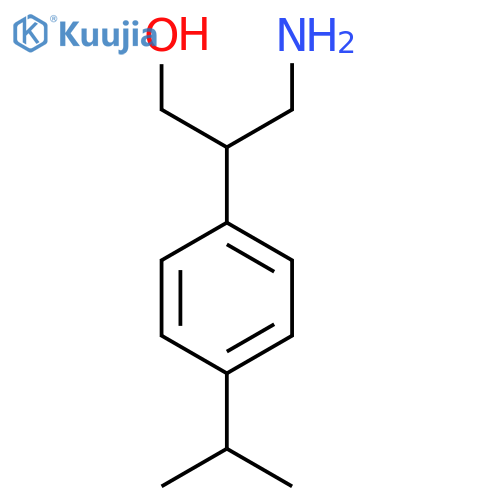 3-amino-2-4-(propan-2-yl)phenylpropan-1-ol structure