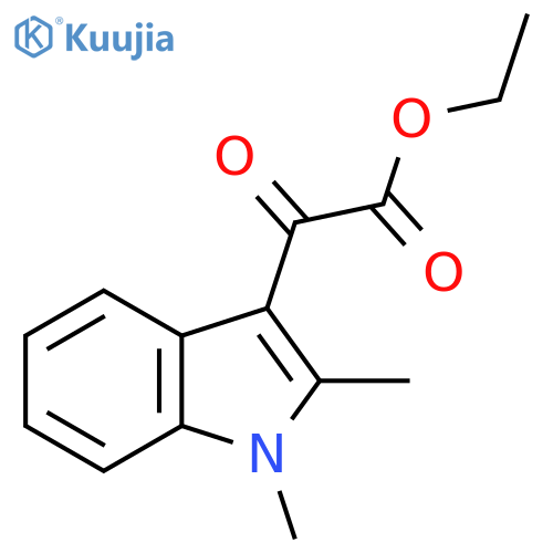 1H-Indole-3-acetic acid, 1,2-dimethyl-α-oxo-, ethyl ester structure