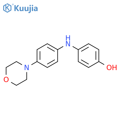 Phenol, 4-[[4-(4-morpholinyl)phenyl]amino]- structure