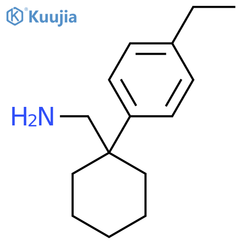 1-(4-ethylphenyl)cyclohexylmethanamine structure