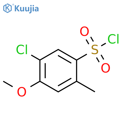 5-chloro-4-methoxy-2-methylbenzene-1-sulfonyl chloride structure