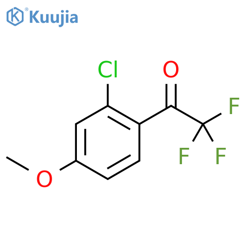 1-(2-chloro-4-methoxyphenyl)-2,2,2-trifluoroethan-1-one structure