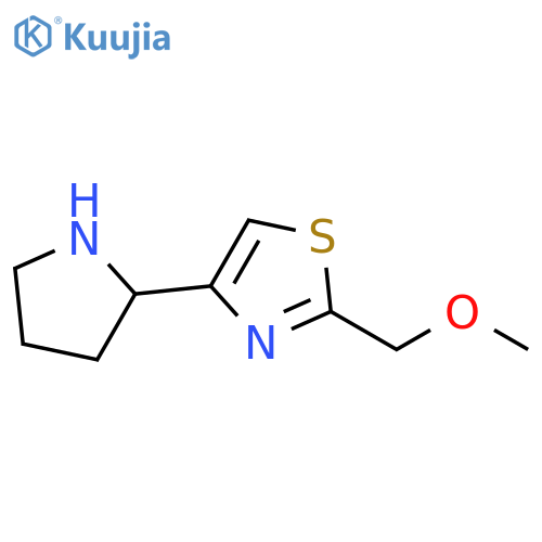 2-(methoxymethyl)-4-(pyrrolidin-2-yl)-1,3-thiazole structure