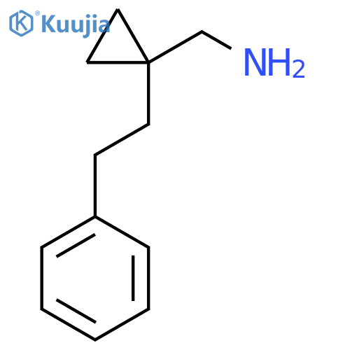 1-(2-phenylethyl)cyclopropylmethanamine structure
