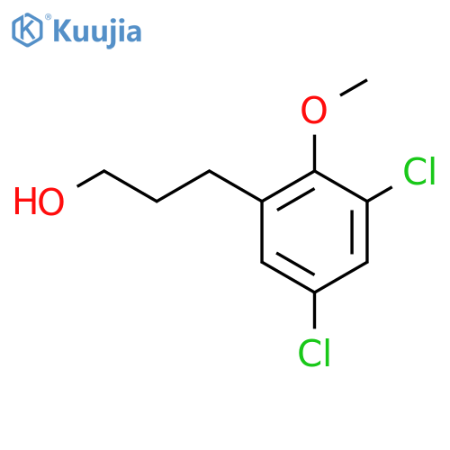 3-(3,5-dichloro-2-methoxyphenyl)propan-1-ol structure