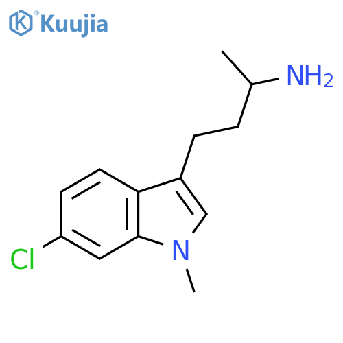 4-(6-chloro-1-methyl-1H-indol-3-yl)butan-2-amine structure