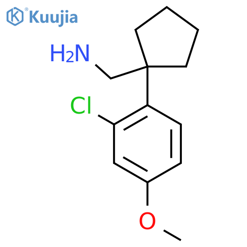 1-(2-chloro-4-methoxyphenyl)cyclopentylmethanamine structure