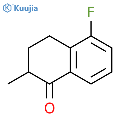 5-fluoro-2-methyl-1,2,3,4-tetrahydronaphthalen-1-one structure