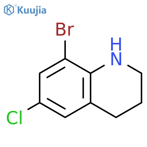 8-bromo-6-chloro-1,2,3,4-tetrahydroquinoline structure