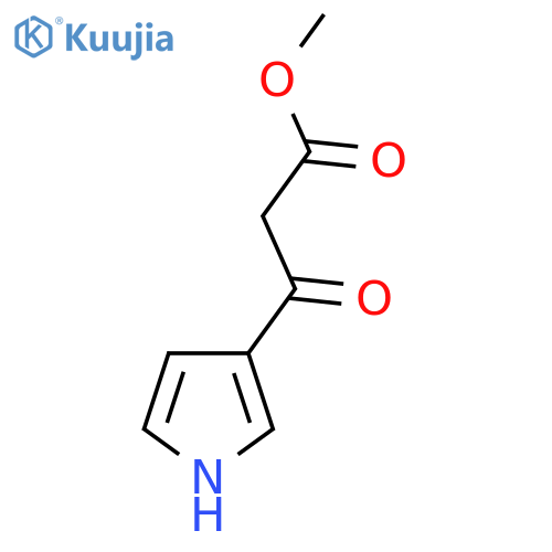 methyl 3-oxo-3-(1H-pyrrol-3-yl)propanoate structure