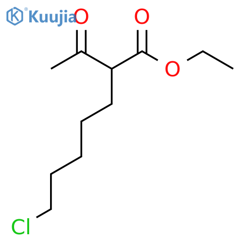 Ethyl 2-acetyl-7-chloroheptanoate structure