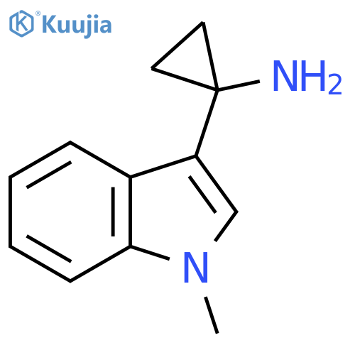 1-(1-methyl-1H-indol-3-yl)cyclopropan-1-amine structure