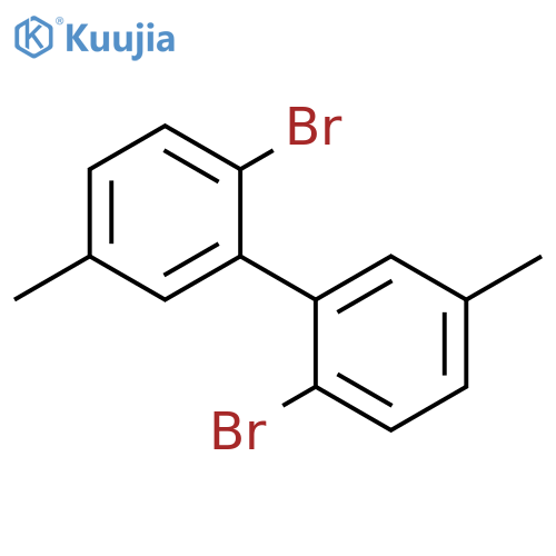 1,1'-Biphenyl, 2,2'-dibromo-5,5'-dimethyl- structure