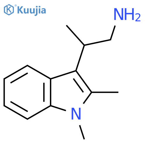 2-(1,2-dimethyl-1H-indol-3-yl)propan-1-amine structure
