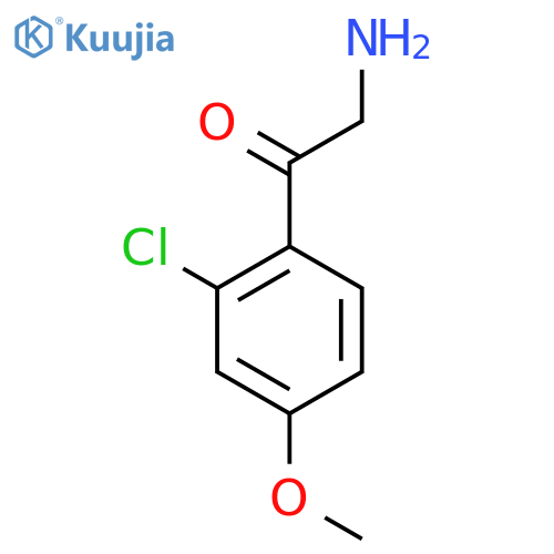2-amino-1-(2-chloro-4-methoxyphenyl)ethan-1-one structure
