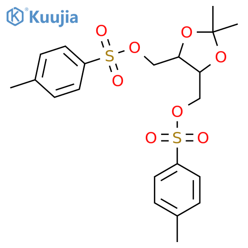 (4S-trans)-2,2-Dimethyl-1,3-dioxolane-4,5-dimethyl bis(toluene-p-sulphonate) structure