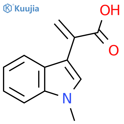 2-(1-methyl-1H-indol-3-yl)prop-2-enoic acid structure