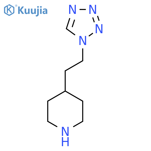 4-2-(1H-1,2,3,4-tetrazol-1-yl)ethylpiperidine structure
