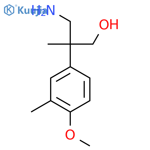 3-amino-2-(4-methoxy-3-methylphenyl)-2-methylpropan-1-ol structure