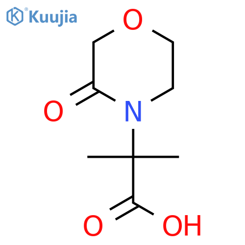 2-Methyl-2-(3-oxomorpholin-4-yl)propanoic acid structure