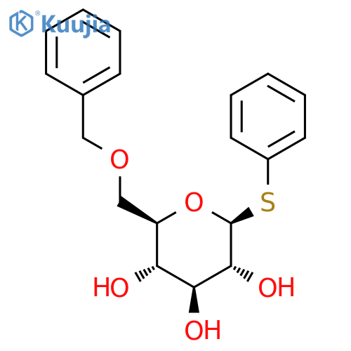 β-D-Glucopyranoside, phenyl 6-O-(phenylmethyl)-1-thio- structure