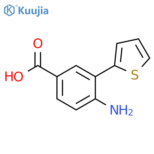 Benzoic acid, 4-amino-3-(2-thienyl)- structure