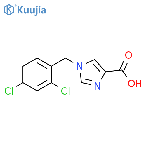 1-(2,4-dichlorobenzyl)-1H-imidazole-4-carboxylic acid structure