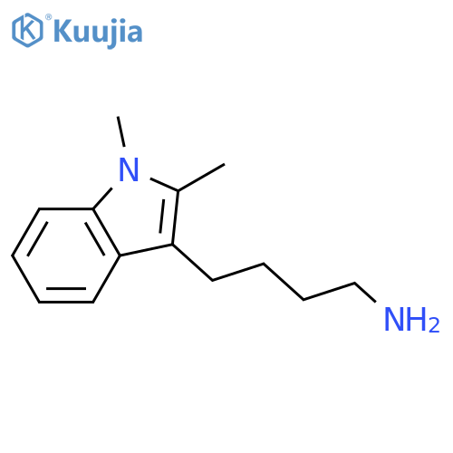 4-(1,2-dimethyl-1H-indol-3-yl)butan-1-amine structure
