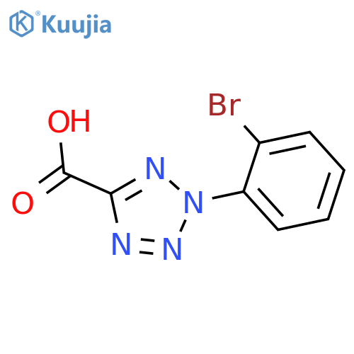 2-(2-bromophenyl)-2H-1,2,3,4-tetrazole-5-carboxylic acid structure