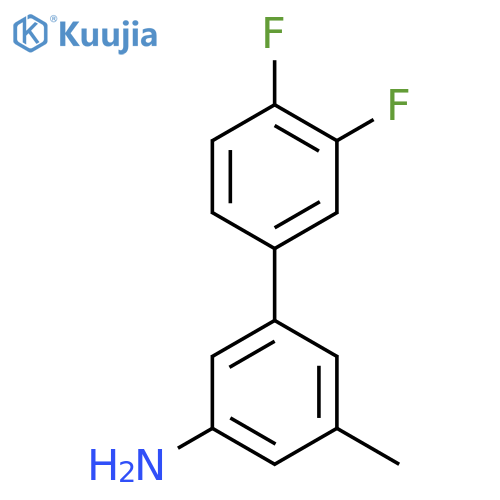 3-(3,4-difluorophenyl)-5-methylaniline structure