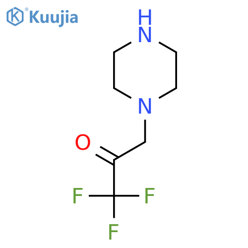 1,1,1-Trifluoro-3-(piperazin-1-yl)propan-2-one structure