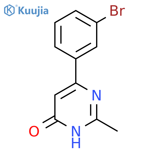 6-(3-Bromophenyl)-2-methylpyrimidin-4-ol structure