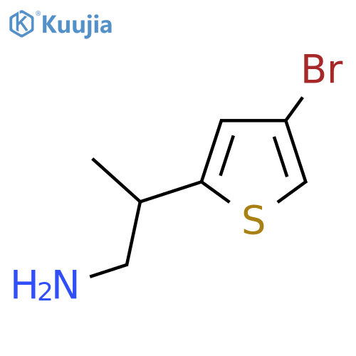 2-(4-bromothiophen-2-yl)propan-1-amine structure