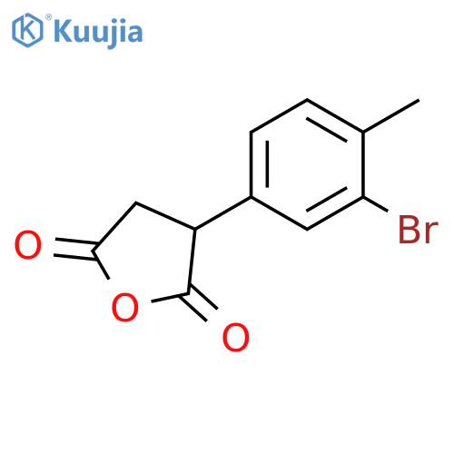 2,5-Furandione, 3-(3-bromo-4-methylphenyl)dihydro- structure